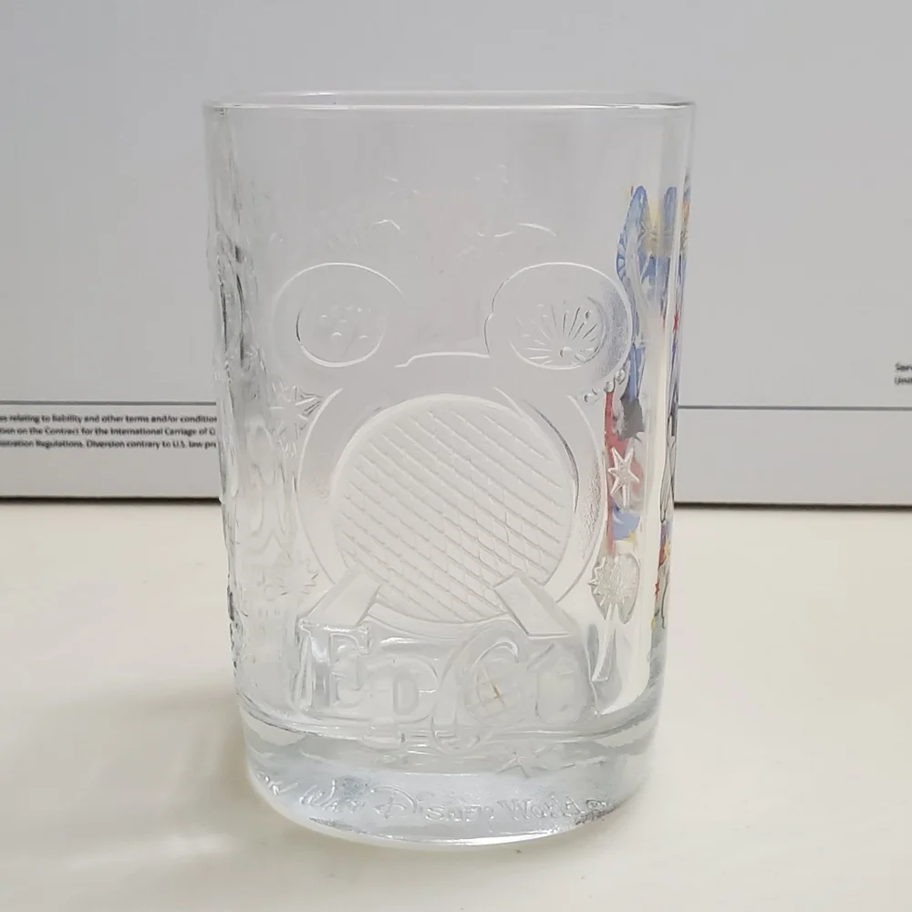 Walt Disney World Mickey Mouse Tumbler Glass McDonalds 2000 Celebration